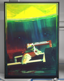 Ayrton Senna McLaren MP4/4 1988 F1 Poster