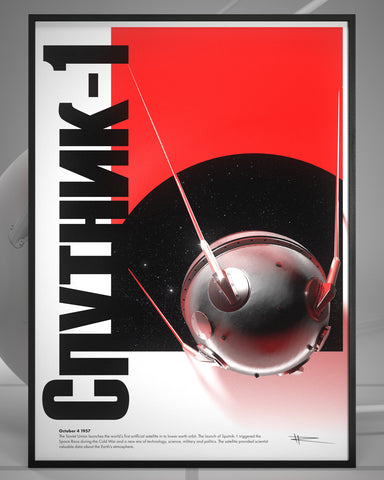 Soviet Sputnik-1 Poster