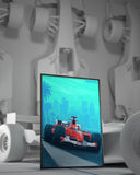 Michael Schumacher Ferrari F2004 Formula 1 Poster